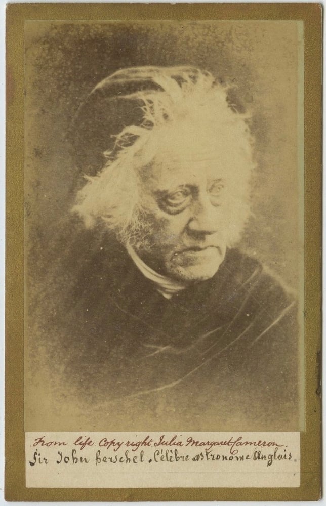 Image of Julia Margaret Cameron: CdV of Sir John Herschel, ca. 1867