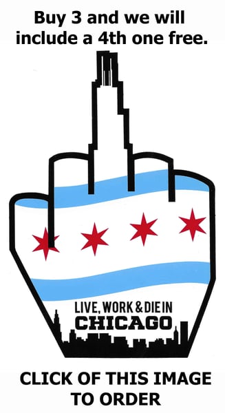Image of Chicago Finger Sticker