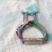 Image 2 of rainbow bar bracelet