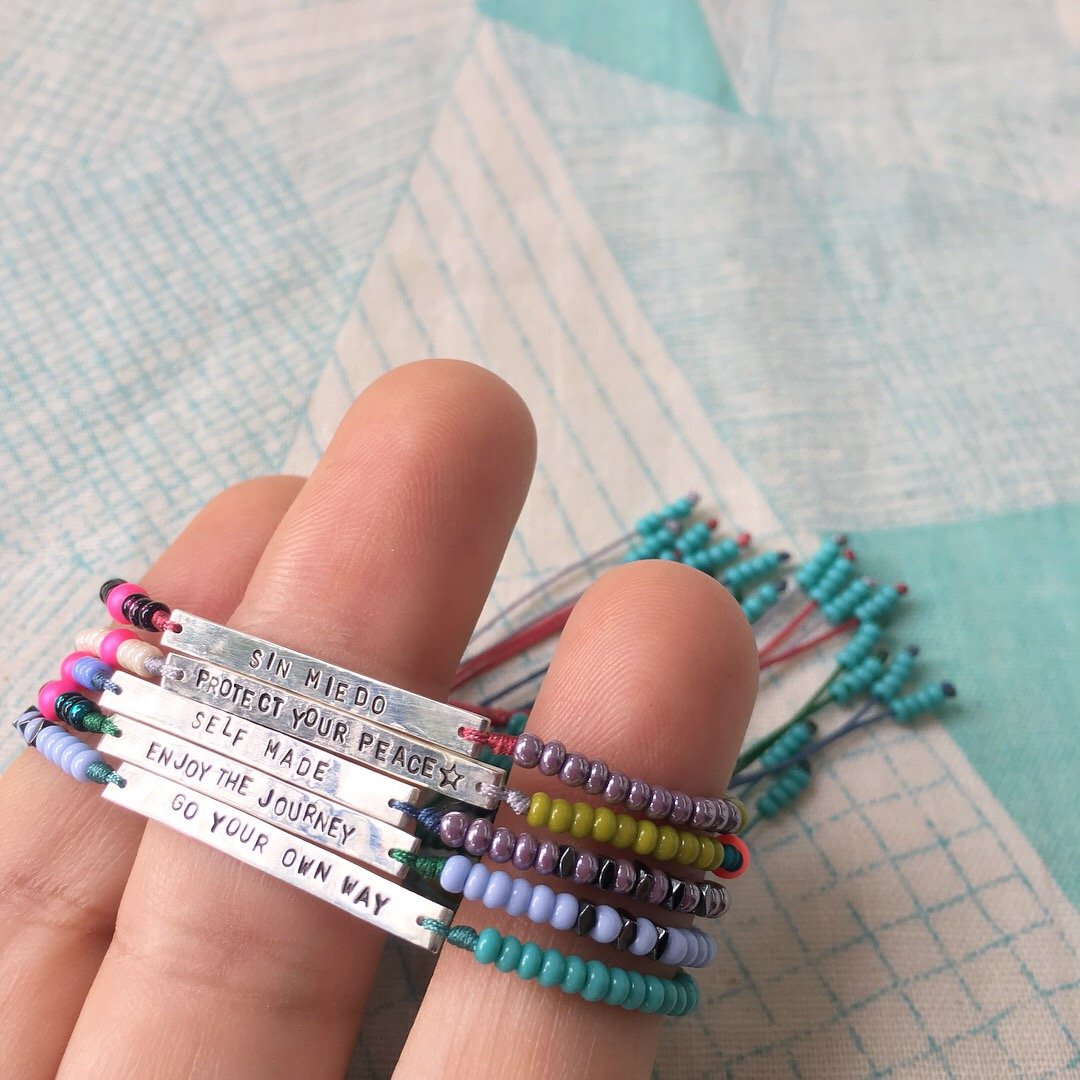 Image of rainbow bar bracelet