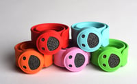 Image 1 of Kid's Diffuser Slap Bracelet: Smiley Face