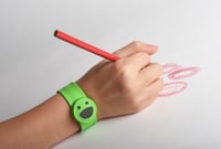 Image 3 of Kid's Diffuser Slap Bracelet: Smiley Face