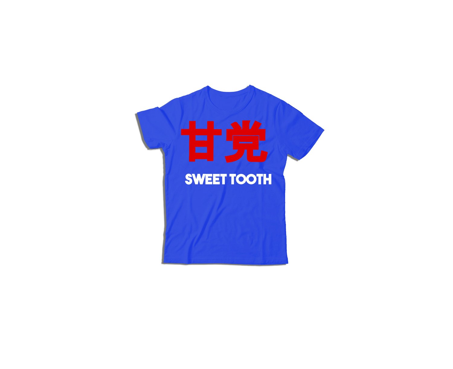 Image of Amato Kids Tee Royal Blue W White and Red 