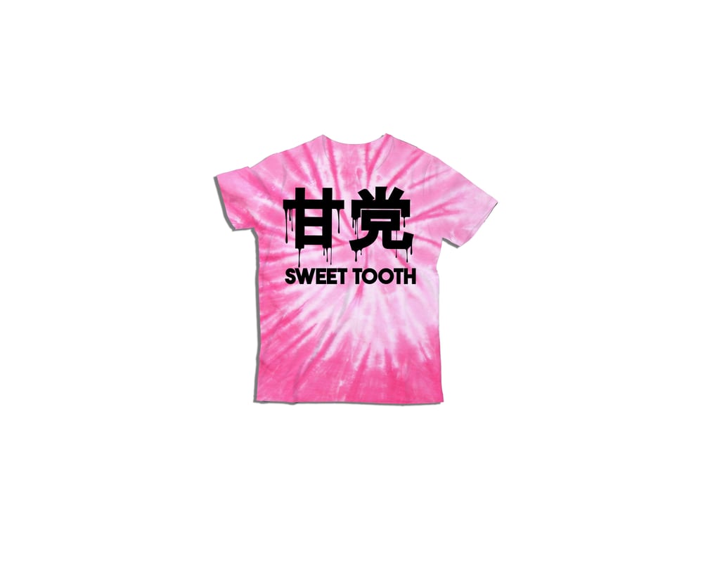 Image of Chelsey Drip Kids Tee Tye Dye Swirl Pink 