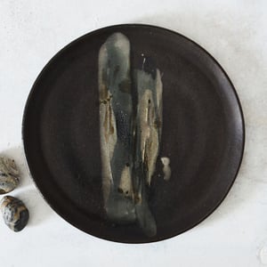 Image of Dark Stoneware Dessert Plate