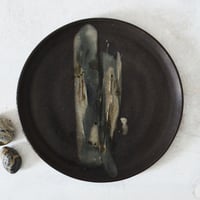 Image 1 of Dark Stoneware Dessert Plate