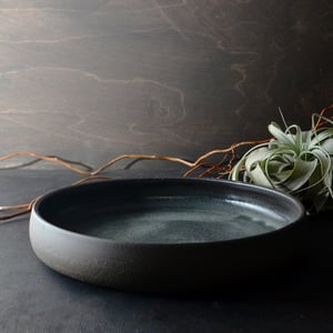 Image of dark stoneware platter