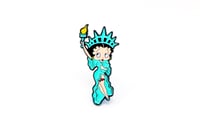 Betty Boop - Statue of Liberty Enamel Pin