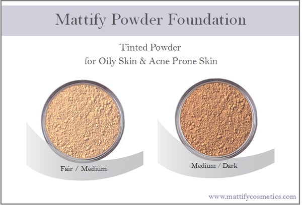 Image of Makeup for Oily Skin - Powder Foundation by Mattify Cosmetics