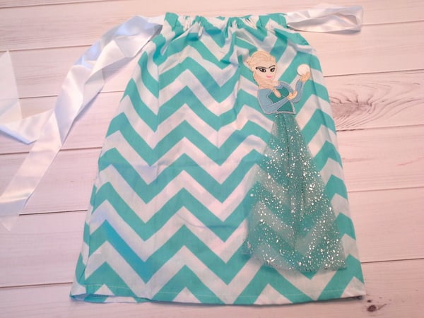 Image of ROCK BOTTOM BLOWOUT SALE ELSA Frozen Pillowcase Dress- Sizes 12m-6t Available