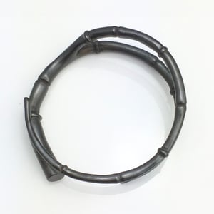 Image of Black Tendril Branch Bangle Bracelet 01