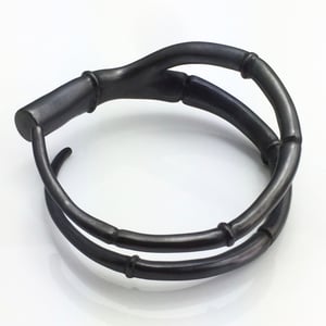 Image of Black Tendril Branch Bangle Bracelet 02