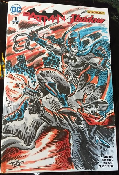 Image of Batman / Shadow sketch cover