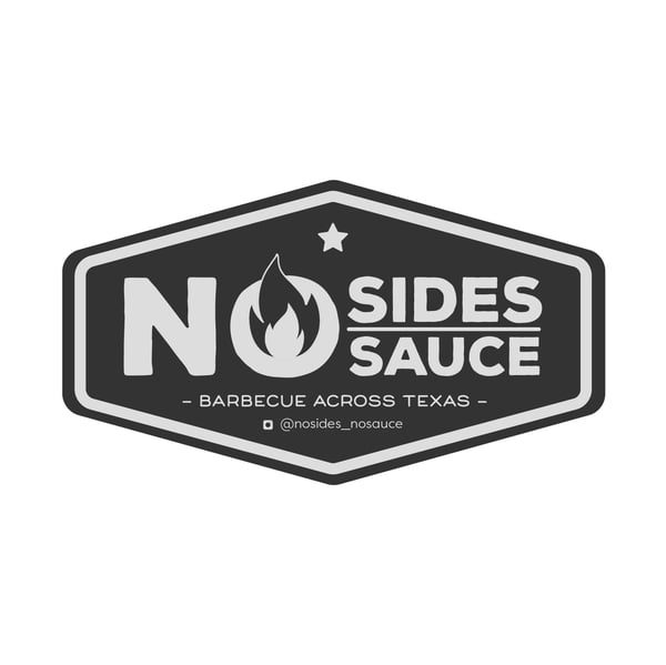 Image of No Sides No Sauce Logo Vinyl Sticker - 4”