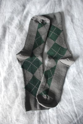 Image of Soft Merino Blend Dress Socks - Daylight