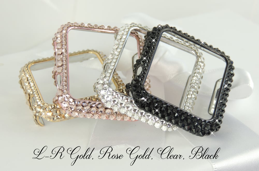 swarovski crystal apple watch case