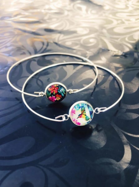 Image of Bracelet Tropical Flower ou Colibri