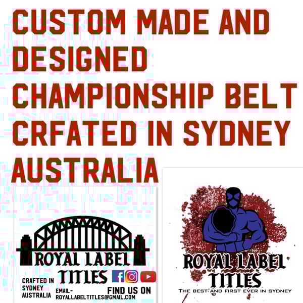 Image of CUSTOM CHAMPIONSHIP BELT