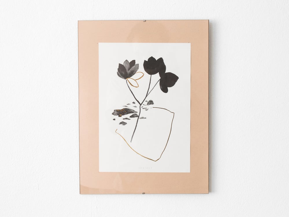 Image of Gold leaves - botanical art print #3