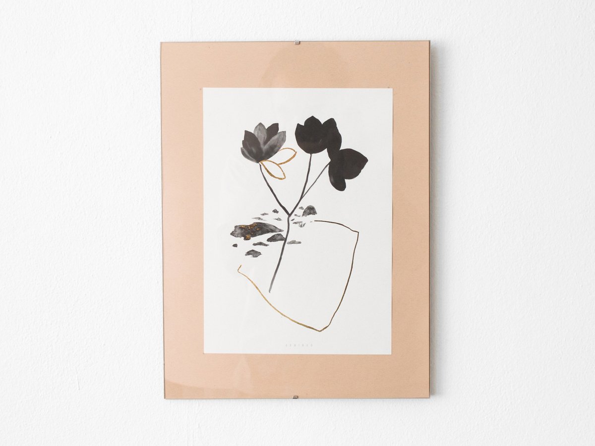 Image of Gold leaves - botanical art print #3