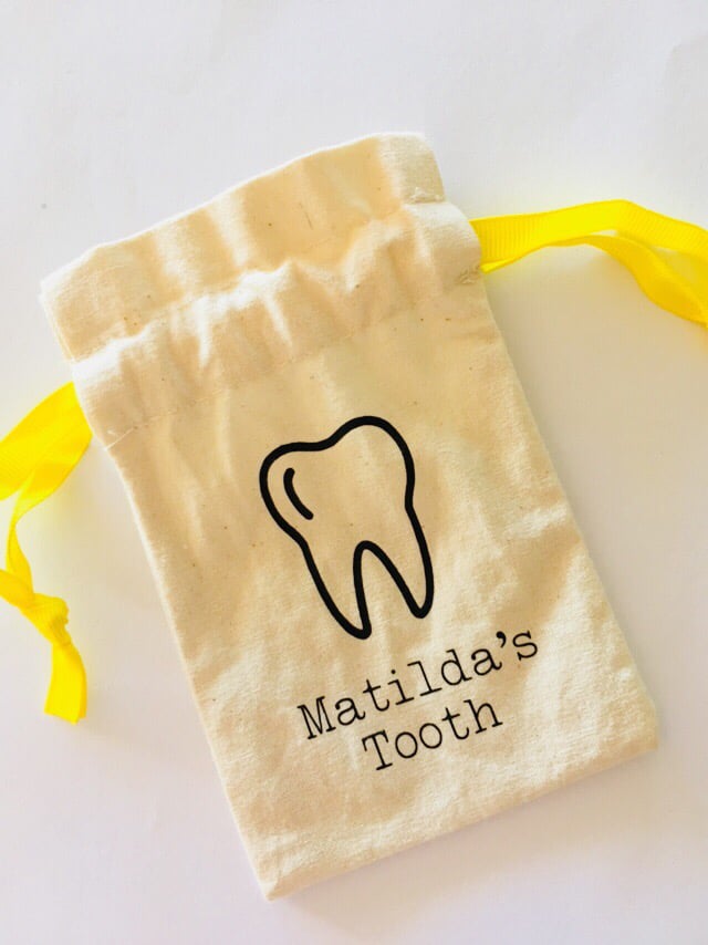 Personalized tooth fairy online bag