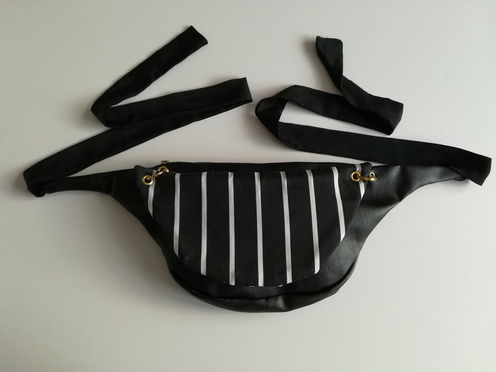 Image of Black Stripe Bum bag