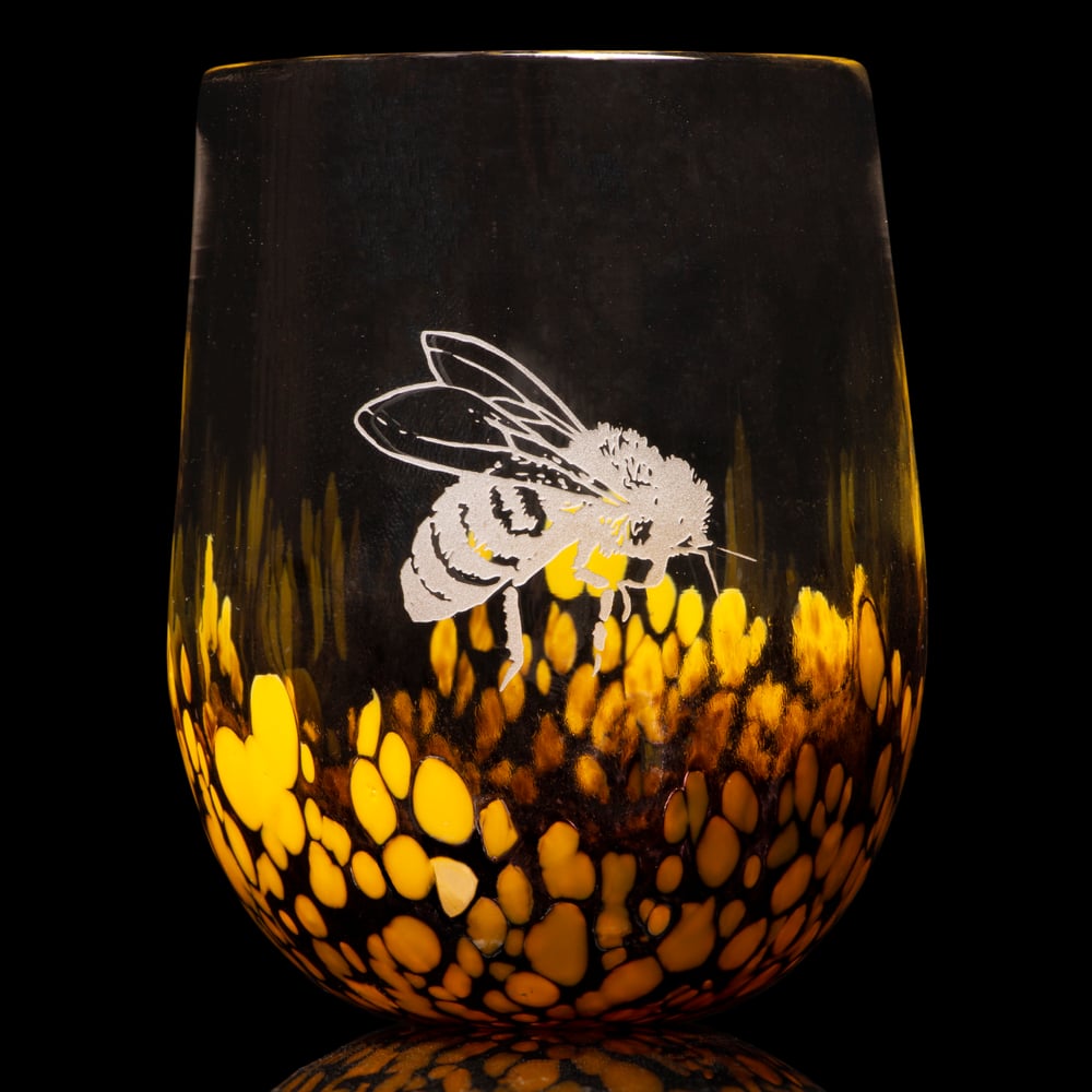 Image of ANIMAL TOTEM GLASS: HONEY BEE