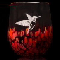 Image 1 of ANIMAL TOTEM GLASS: HUMMINGBIRD
