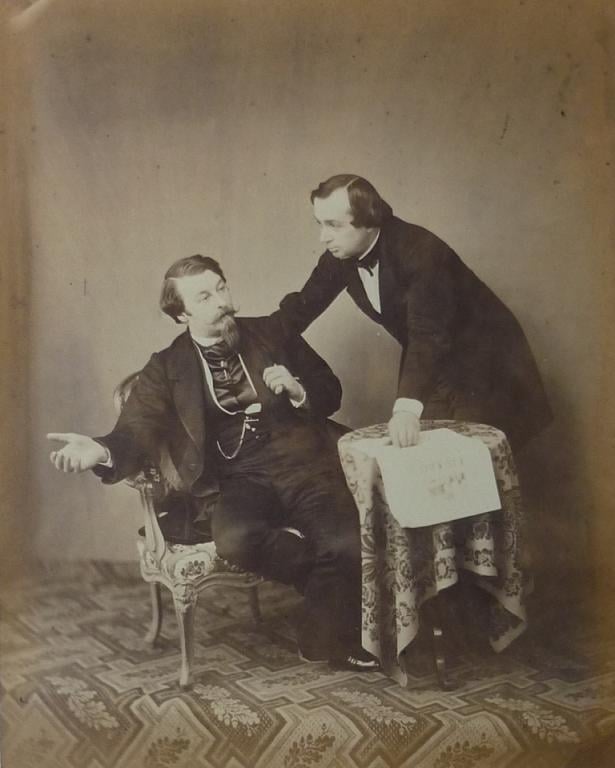 Image of Richebourg: large albumen print of two men