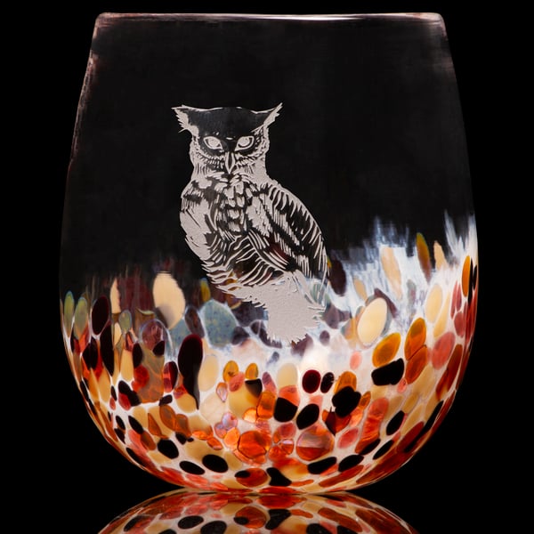 Image of ANIMAL TOTEM GLASS: OWL