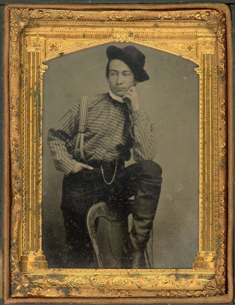Image of Tintype of a young and handsome man