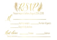 Image 2 of Gold feather wedding package