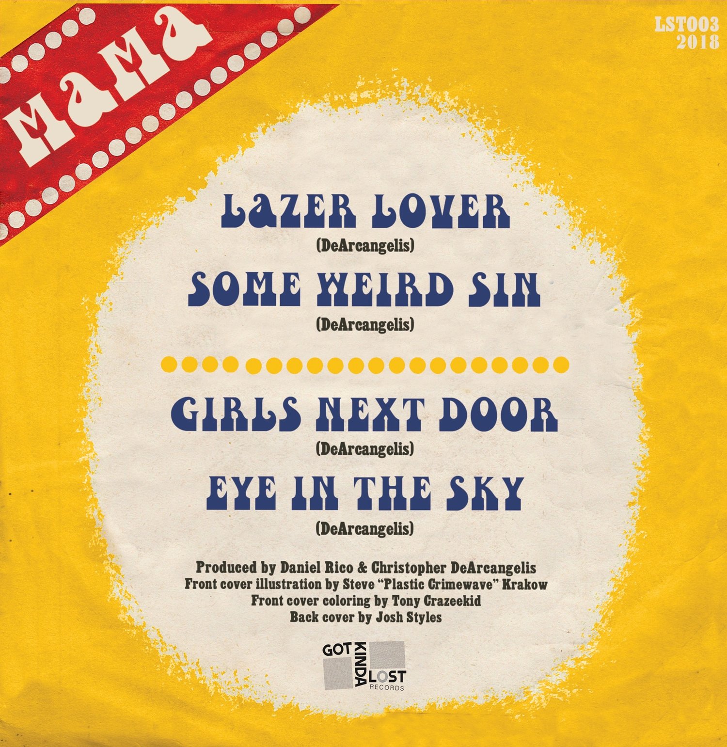 Image of MAMA - 'Eye In The Sky' EP (Got Kinda Lost, 2018 - LST-003)