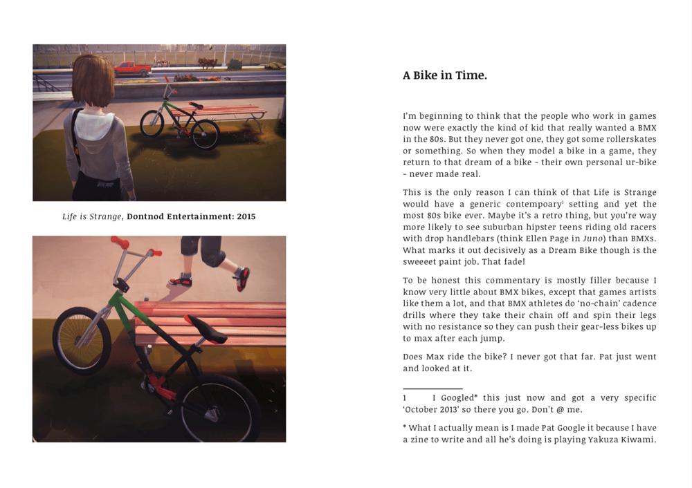 Image of DIGITAL COPY - N+1 Bikes in Games Zine