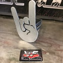 Rock and Roll Metal Devil Horns Hitch Cover