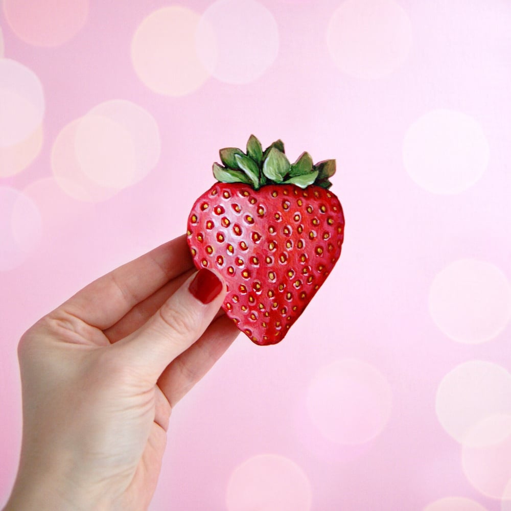 Image of Strawberry  plaque 