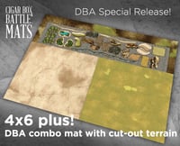 DBA COMBO Gaming Battle Mat --  4'x6' plus  -- #124