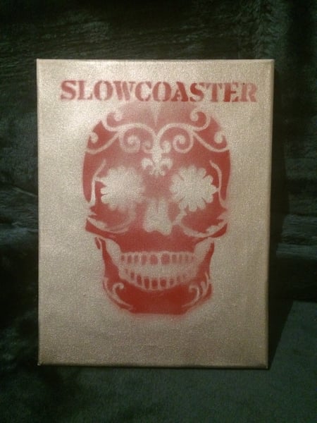 Image of Slowcoaster EP “track 1” skull canvass