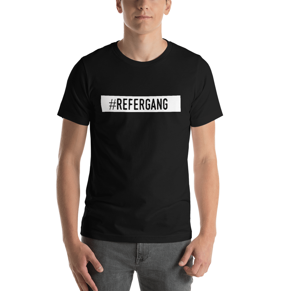 Image of #REFERGANG T-SHIRT BLACK