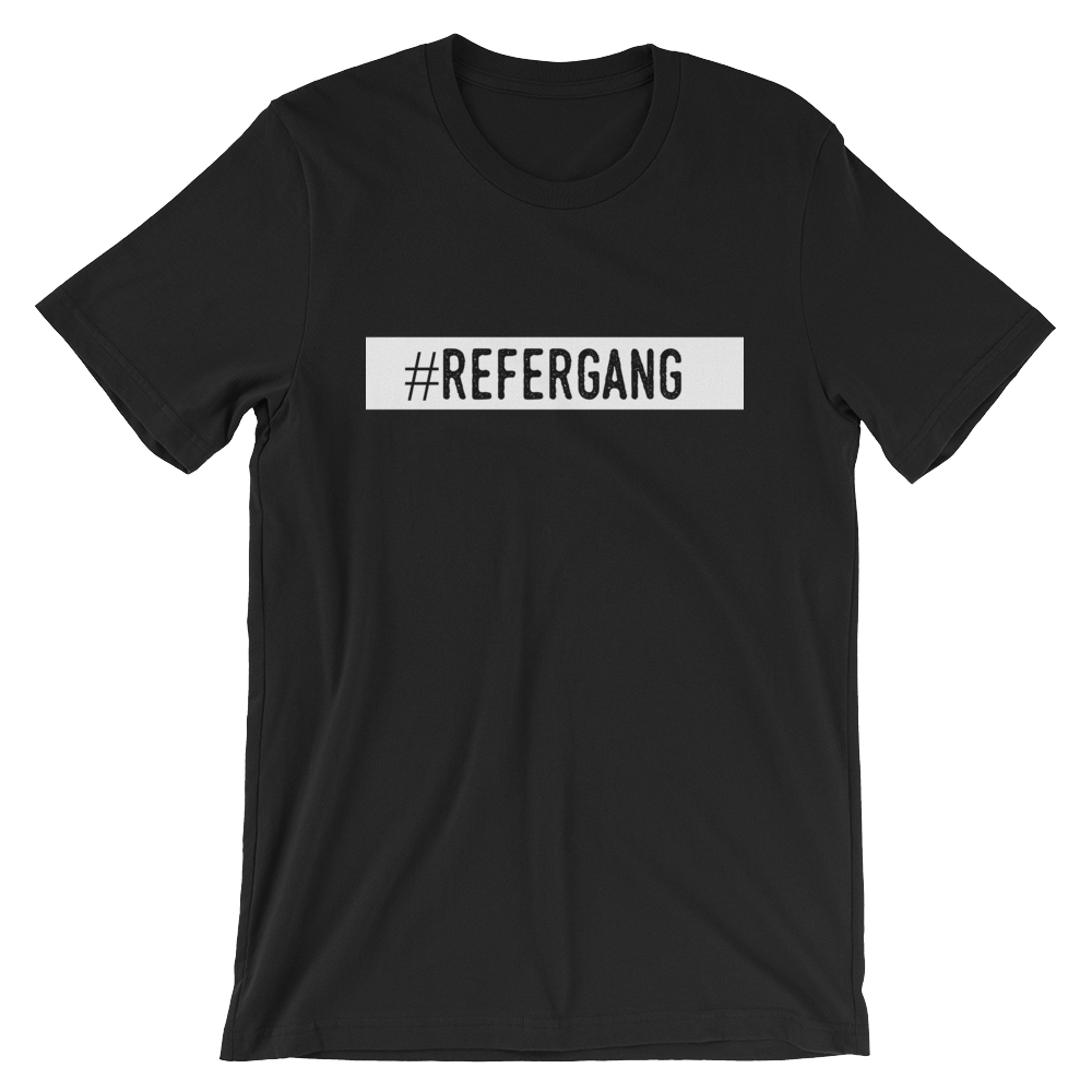 Image of #REFERGANG T-SHIRT BLACK