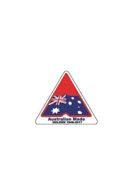 Image of 4” x 3.44”  triangle Holden window sticker