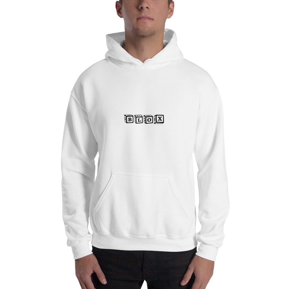 Image of BLOX BASIC LOGO HOODIE WHITE