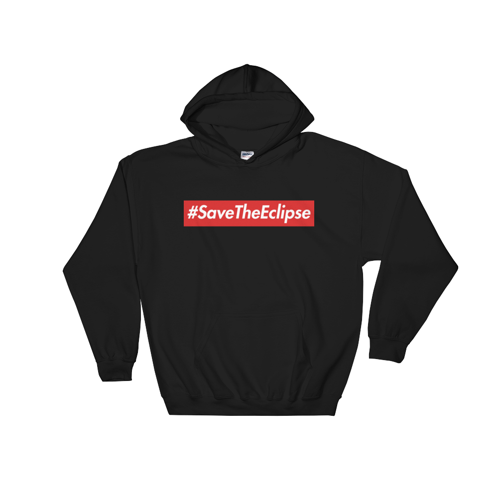 Image of #SaveTheEclipse | RED/BLACK HOODIE