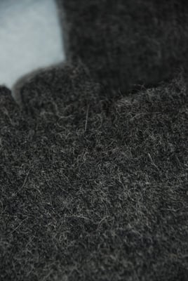 Image of Alpaca / Lambs wool Fingerless Gloves - Charcoal