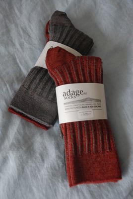 Image of Soft Merino Rib Socks - 2 pair