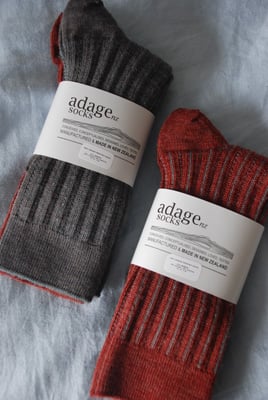 Image of Soft Merino Rib Socks - 2 pair