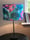 Image of Lake Blossoms Blue Lampshade 