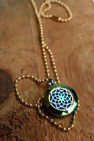 Image of Lotus Essential Oil Diffuser Necklace