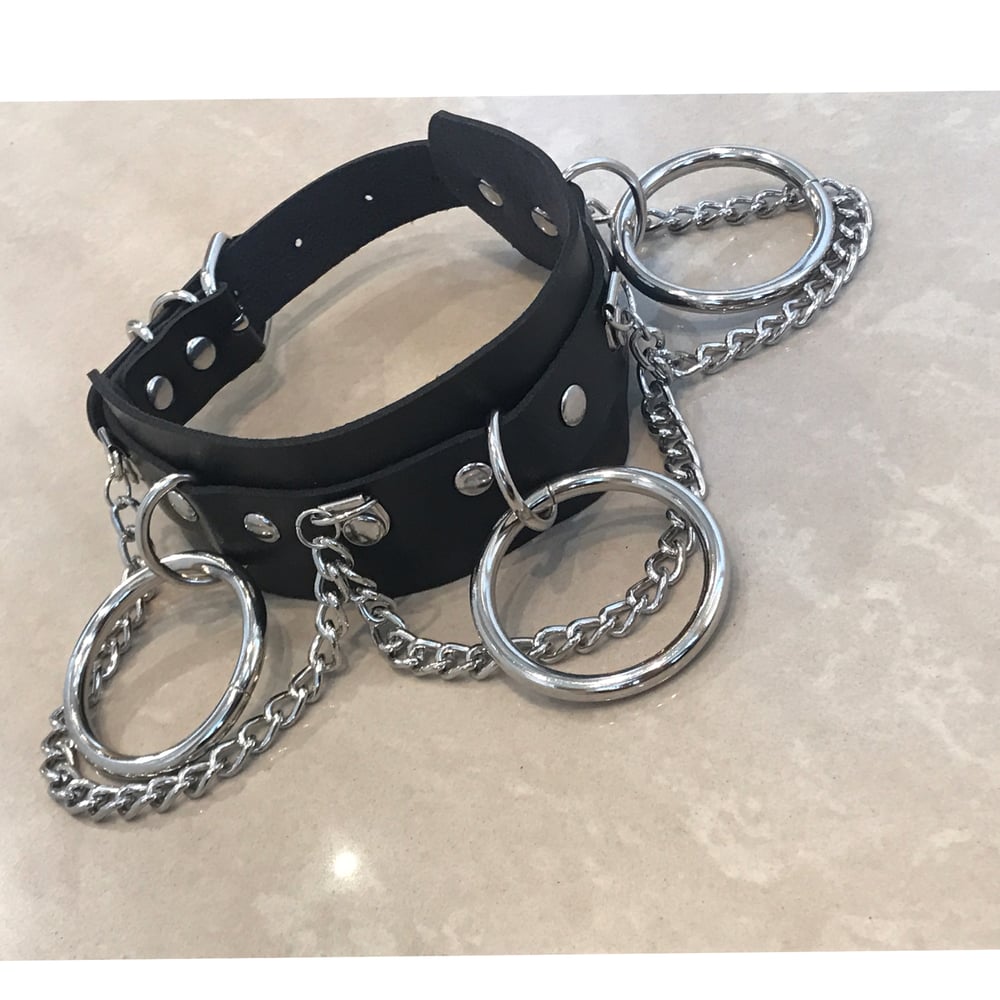 Chunky O Ring Chain Choker Freqky