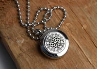 Image 2 of Norge Lotus Essential Oil Diffuser Necklace